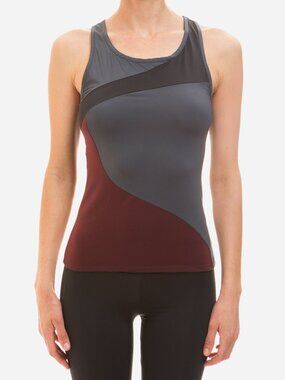 NWT Solow Women's Wavebreak Tank Black/Wine/Carbon Size S